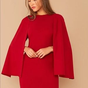Cape Mini Dress (Shein)